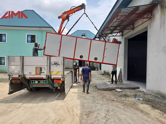 LM90, 500KG/H, Floating Fish Feed Productin Line is delivered to Nigeria customer