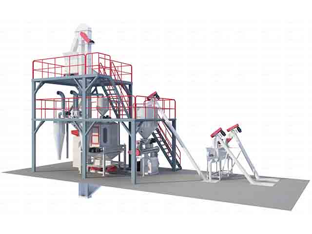 1-2Ton/H Chicken Feed Production Line