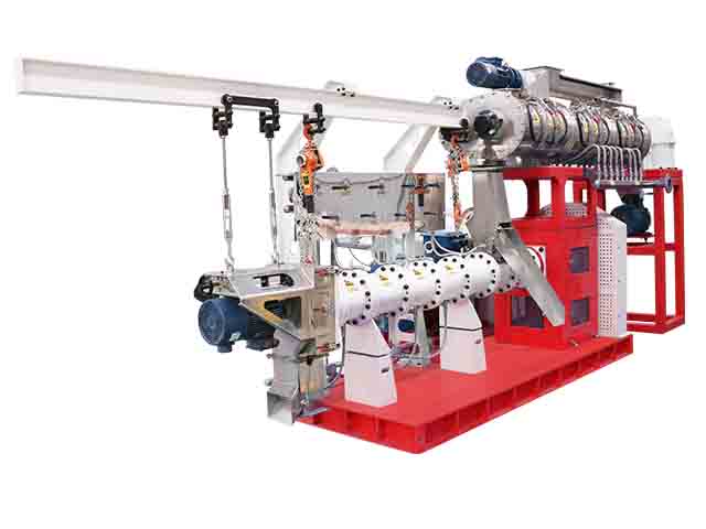 Twin Screw Wet Way Floating Fish Feed Extruder